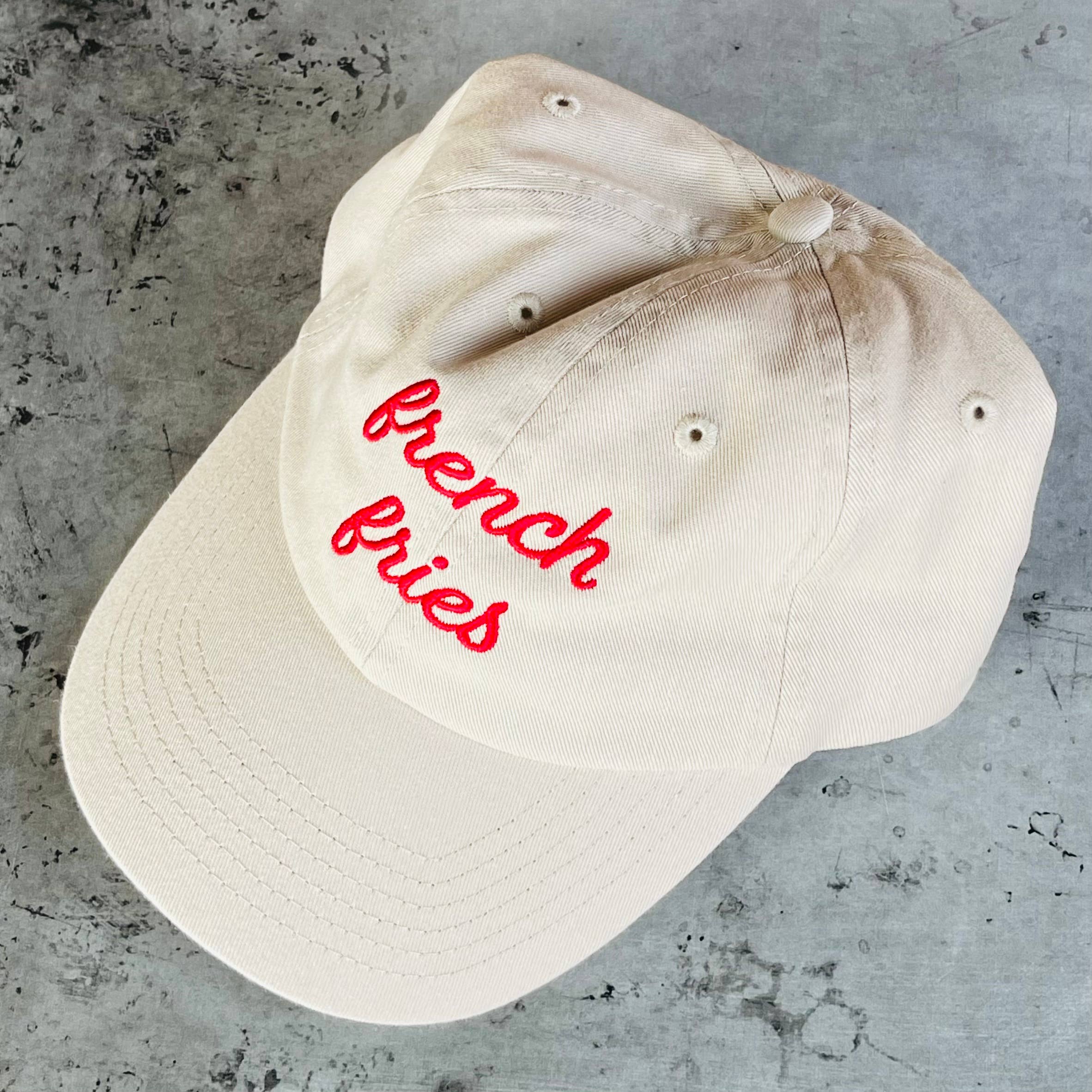 French Fries foodie Basebal Dad Hat side view