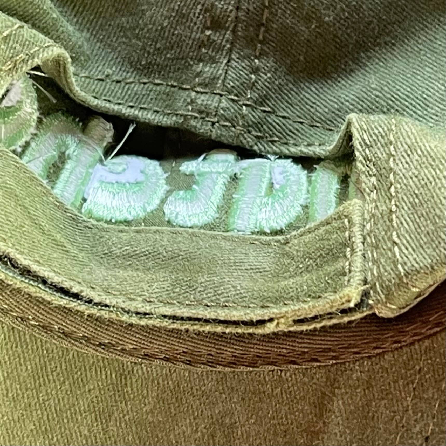 Matcha Baseball Dad Hat back velcro strap adjustable