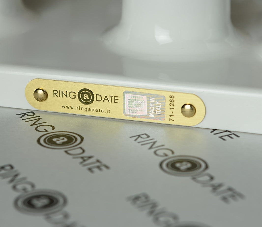 Ring a Date Perpetual Calendar - White-holographic