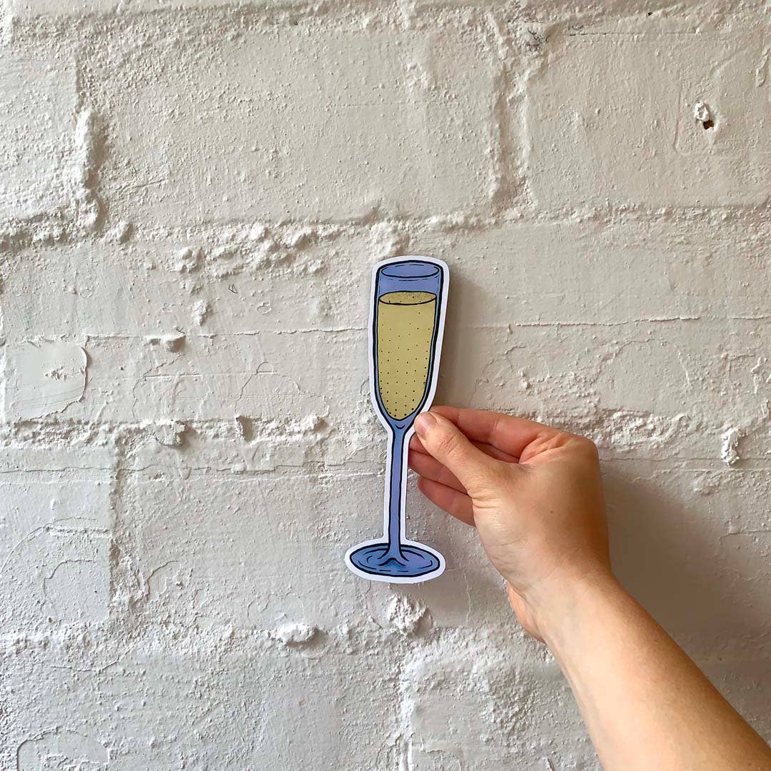 Big Drink Magnets CHAMPAGNE GLASS MAGNET