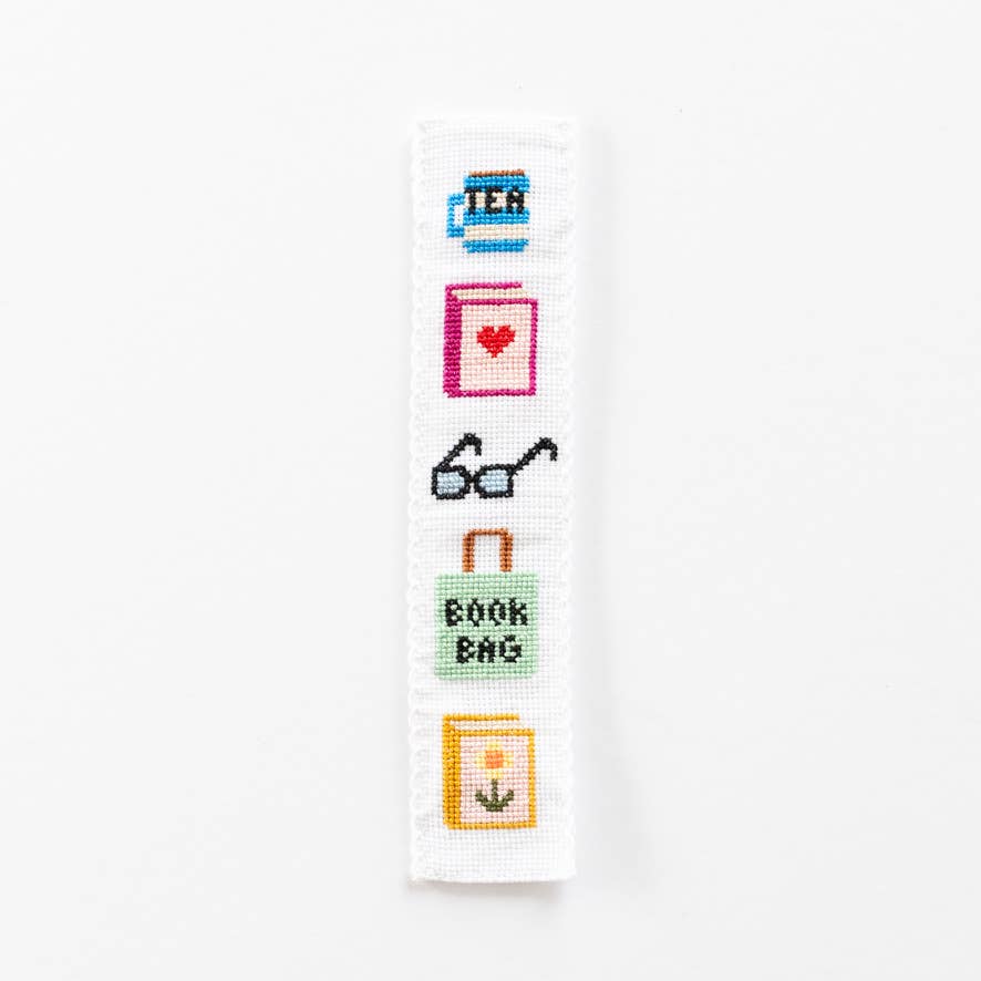 Bookish Counted Cross Stitch Bookmark Kit