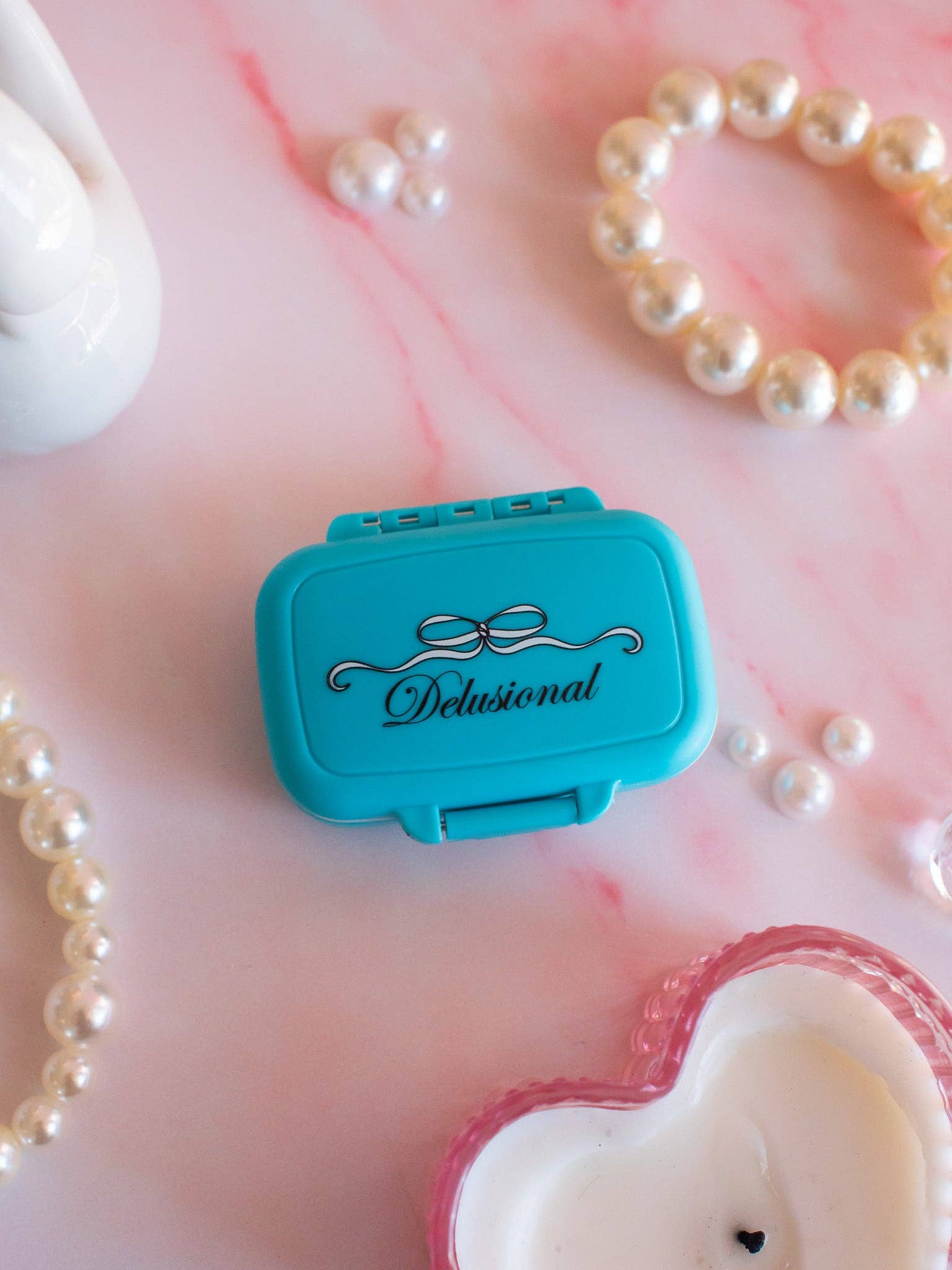 Delusional Pill Case blue