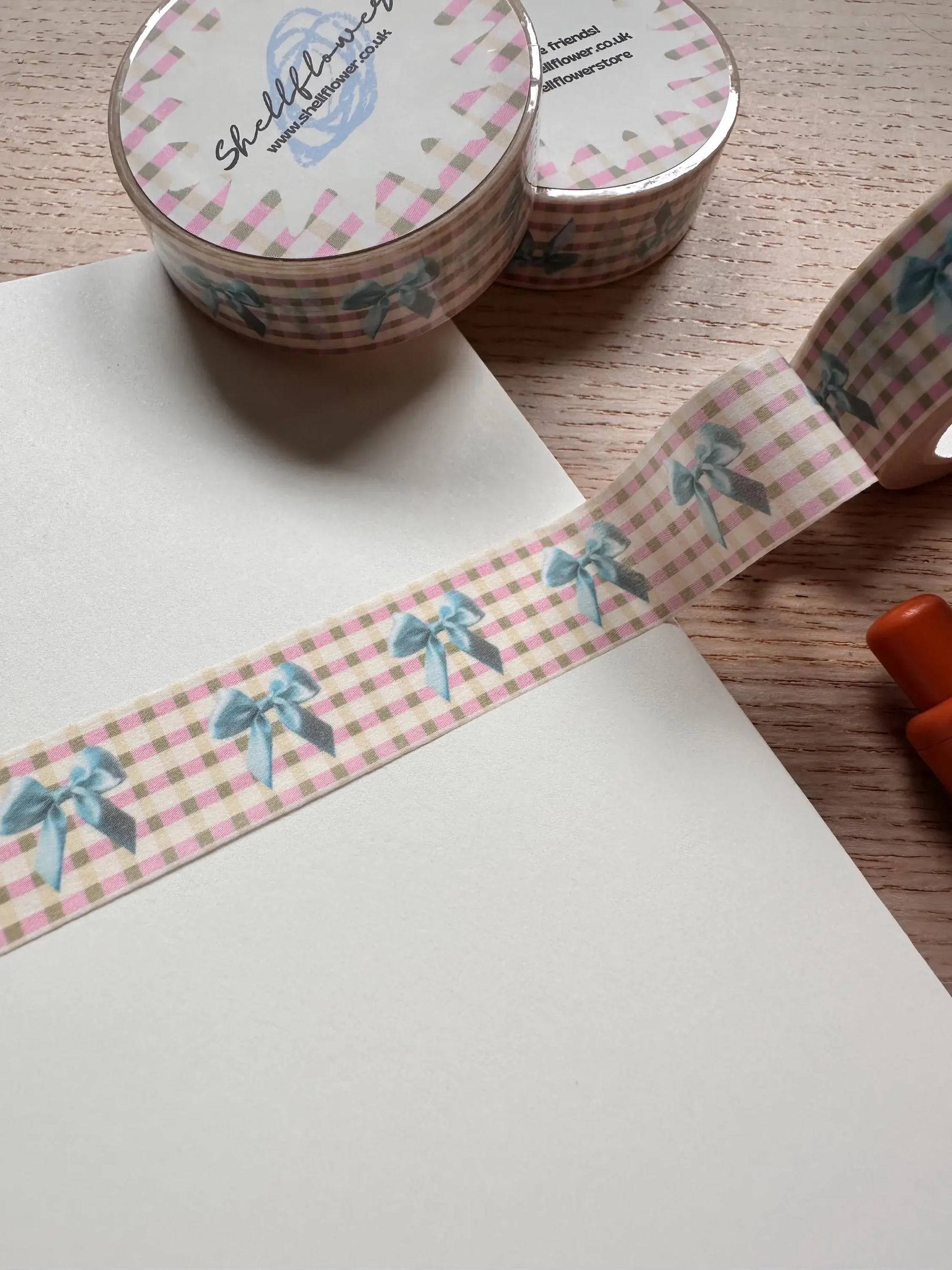 Gingham Bows Washi Tape