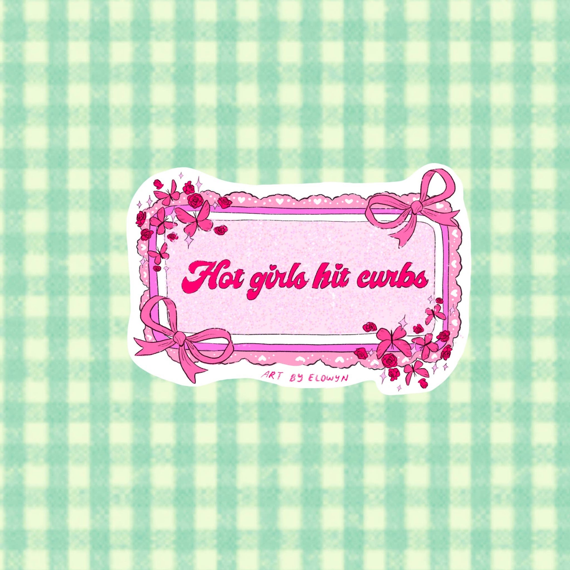 Hot Girls Hit Curbs Bumper Sticker