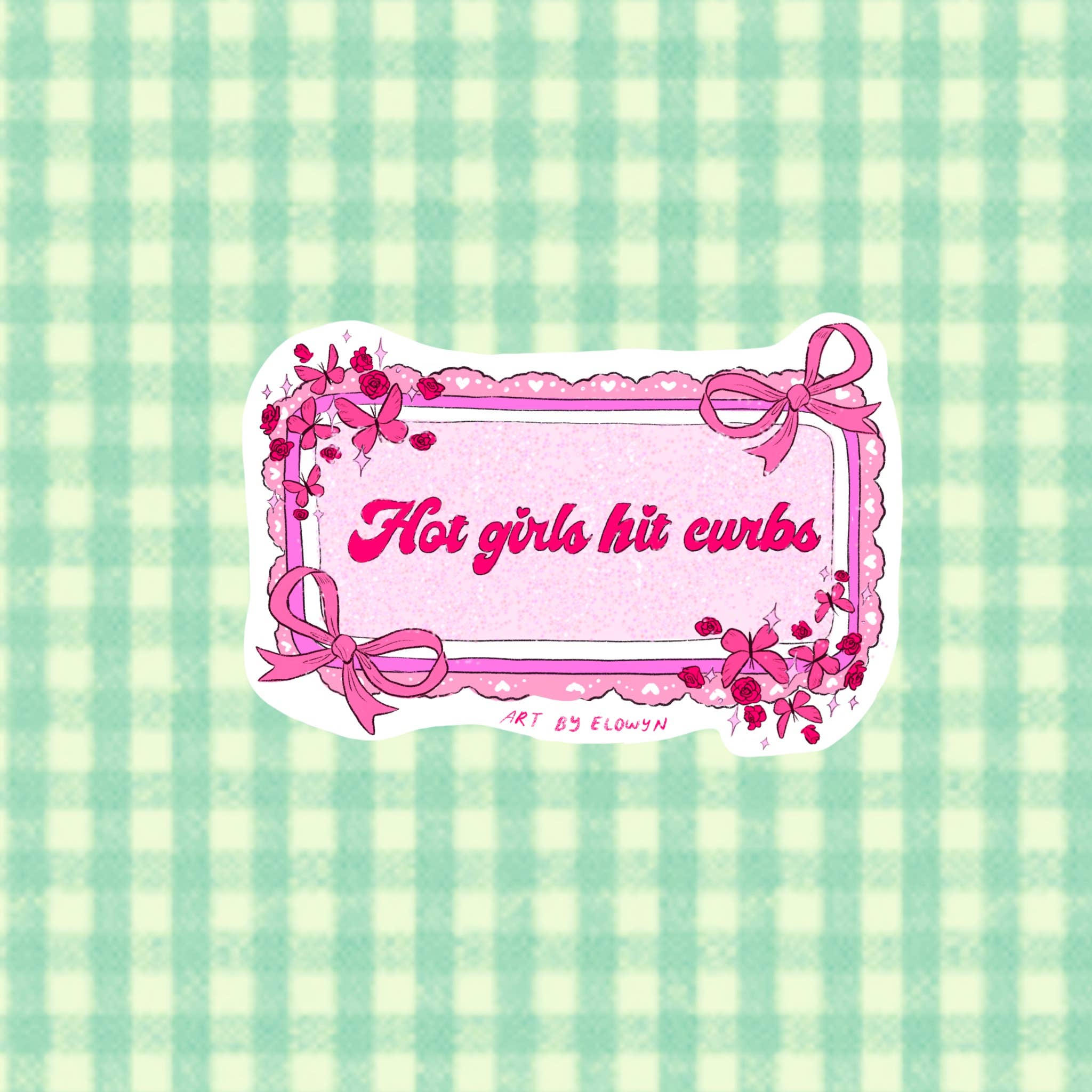 Hot Girls Hit Curbs Bumper Sticker