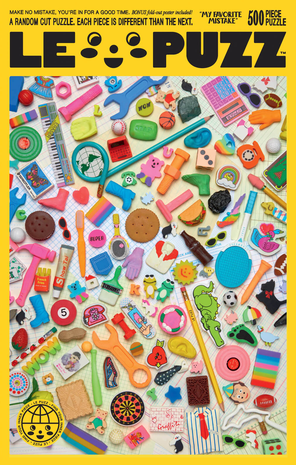 LEO PUZZ puzzle packaging with colorful puzzle pieces on a white background