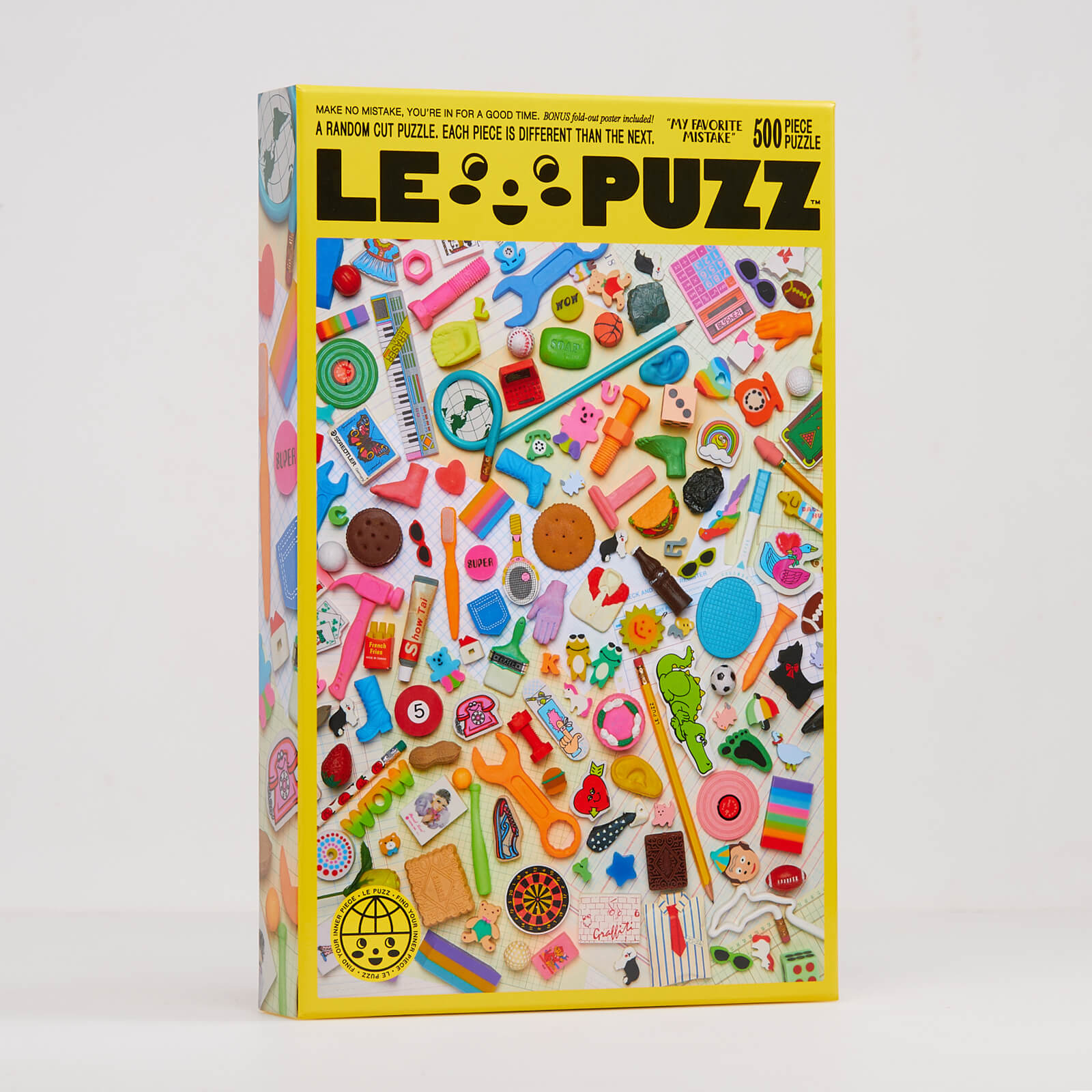 LEO PUZZ puzzle box with colorful puzzle pieces on a white background