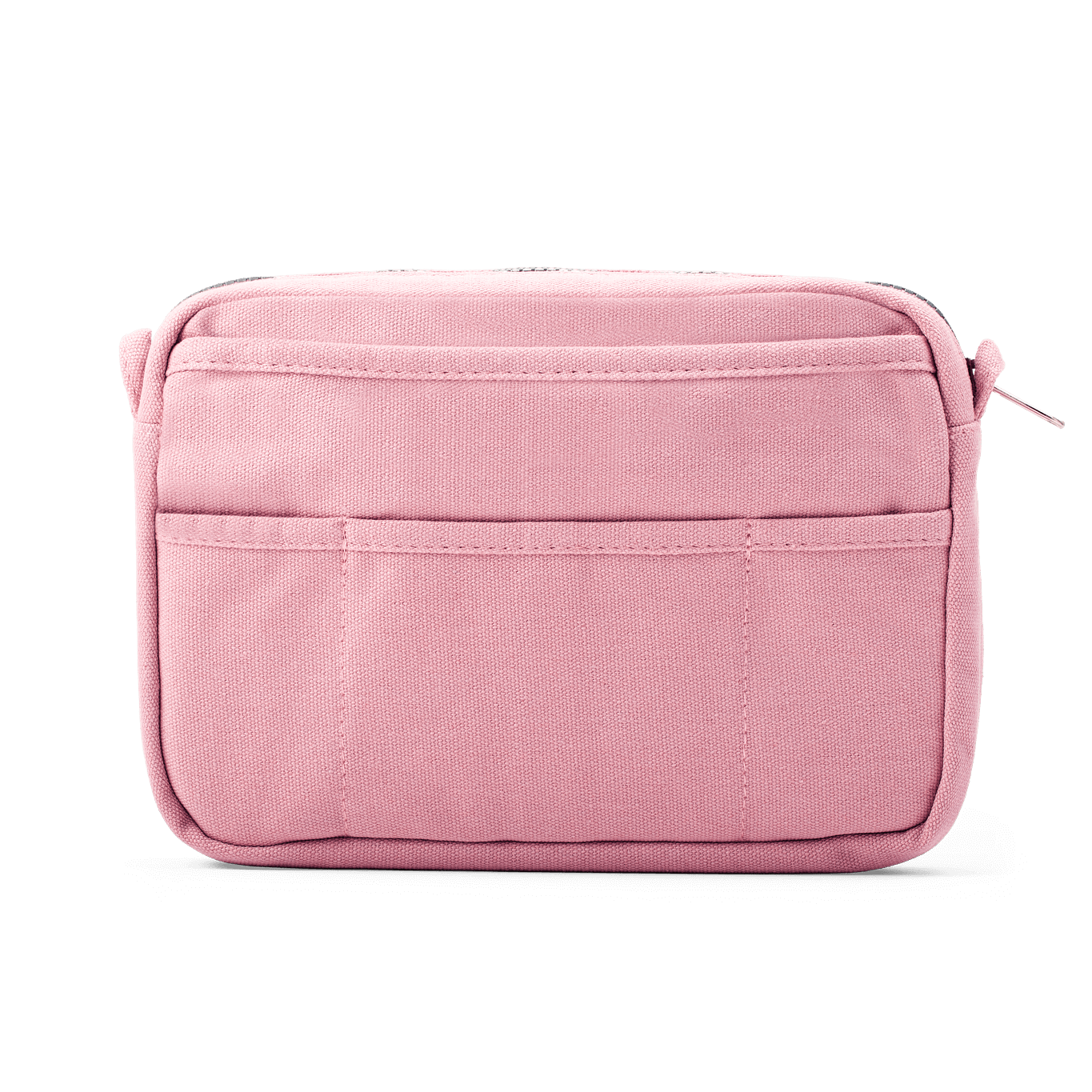 Pink travel pouch on a white background