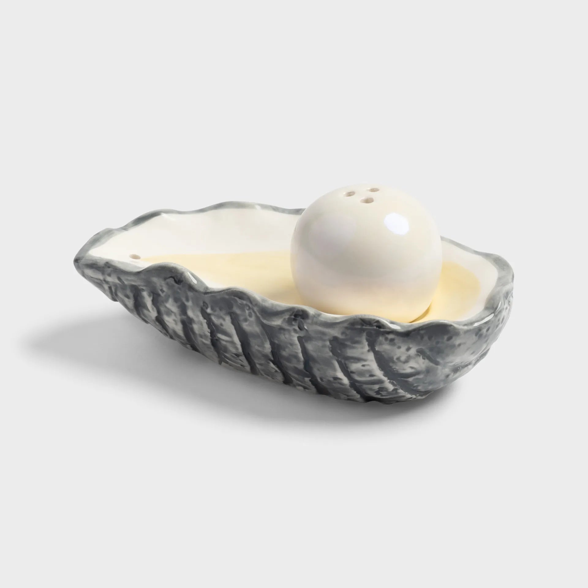 oyster salt and pepper shakers by klevering
